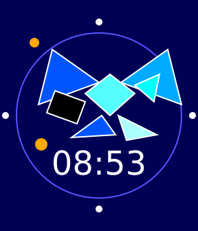 Tangram Time watchface